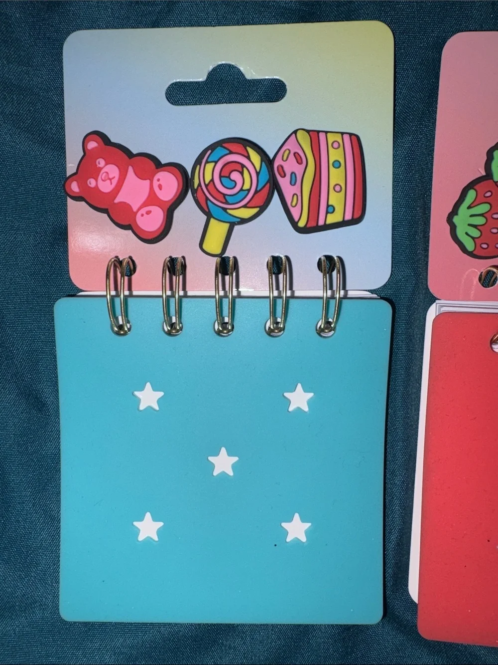 3 - Mini Spiral Notepad Set w/ Charms